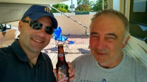 Dad and I Spring Training Game