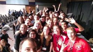 Selfie with students after Keynote